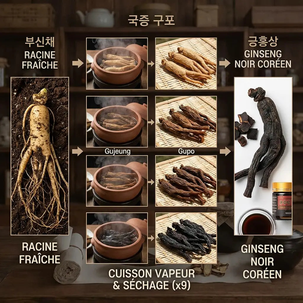 Ginseng noir coréen : l’actif hanbang qui incarne l’excellence du soin coréen Elohé Beauty