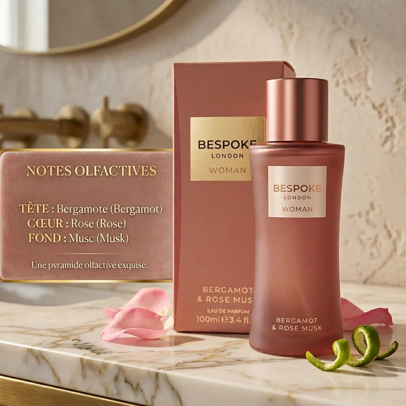 Bergamote & Rose Musk – Eau de Parfum 100 ml - Femme Bespoke