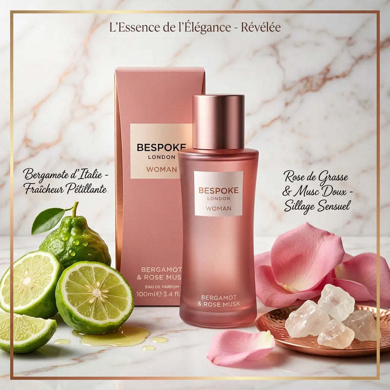 Bergamote & Rose Musk – Eau de Parfum 100 ml - Femme Bespoke