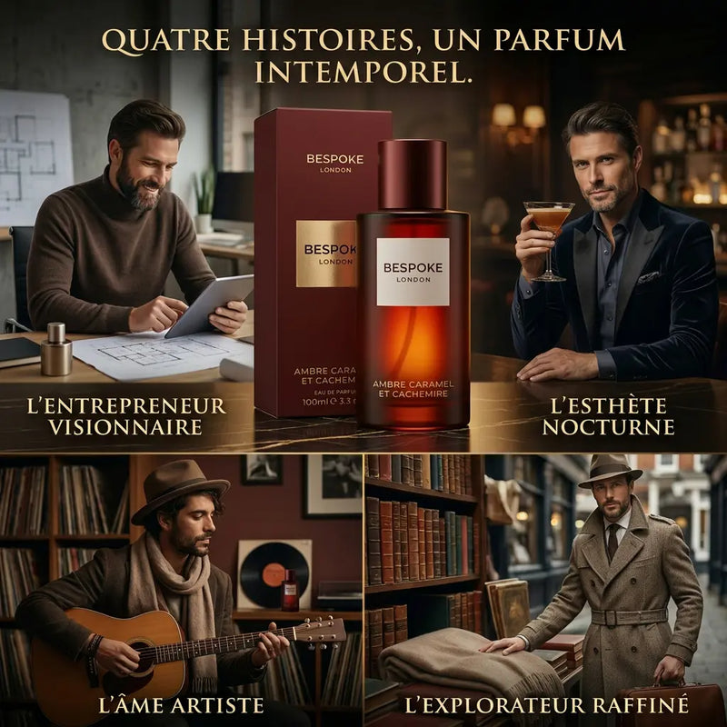 Caramel amber & Cashmere-  Eau de Parfum 100ml - Homme Bespoke