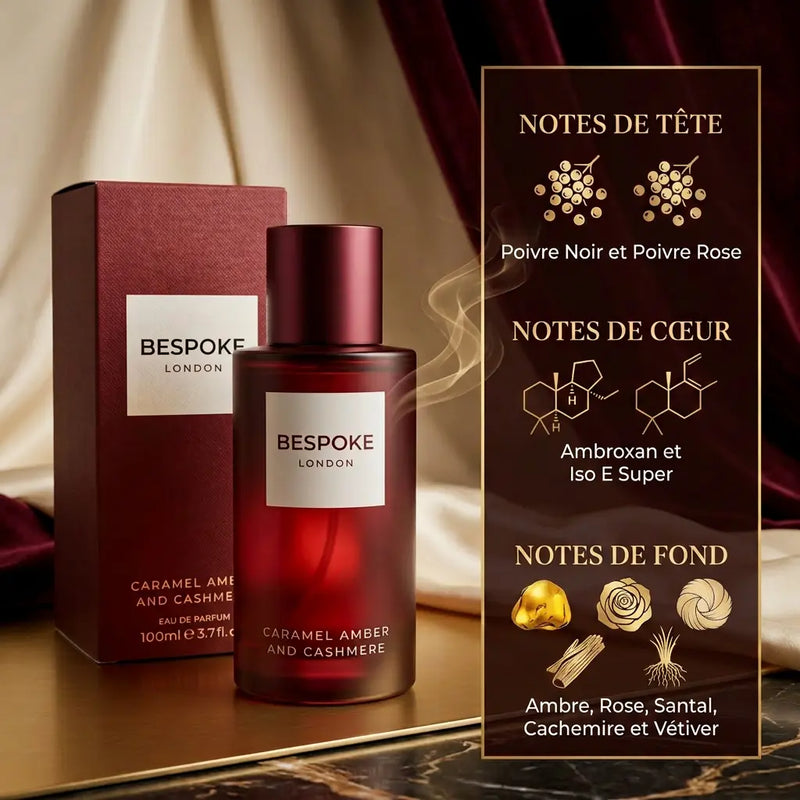 Caramel amber & Cashmere-  Eau de Parfum 100ml - Homme Bespoke