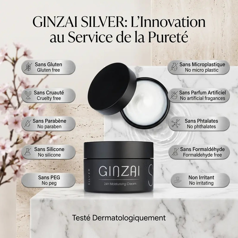 Crème Visage Hydratante 24H au Ginseng - GINZAI - Elohé Beauty
