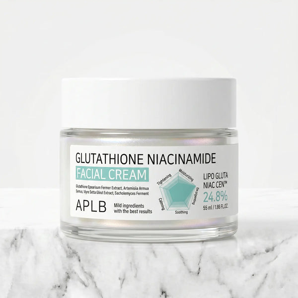 Crème Visage au Glutathion et à la Niacinamide 55g - Éclat, Hydratation & Teint Unifié - APLB APLB