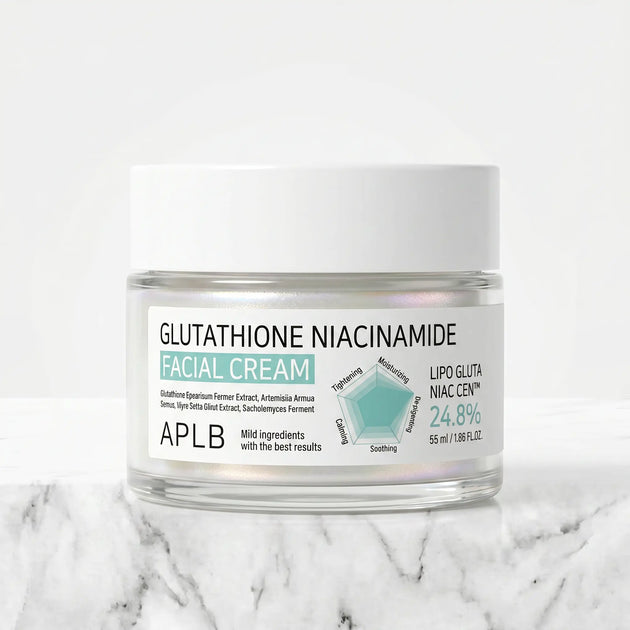 Crème Visage au Glutathion et à la Niacinamide 55g - Éclat, Hydratation & Teint Unifié - APLB APLB