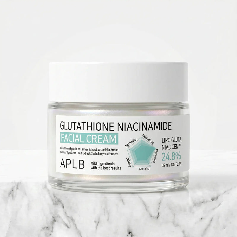 Crème Visage au Glutathion et à la Niacinamide 55g - Éclat, Hydratation & Teint Unifié - APLB APLB