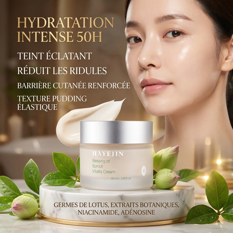 Crème visage Pudding Raffermissante aux Pousse de Plantes pour Hydratation Intense - HAYEJIN HAYEJIN