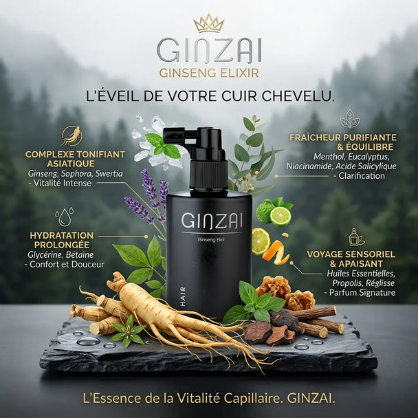 Ginseng Elixir Hair - soin capillaire - Ginzai - Elohé Beauty