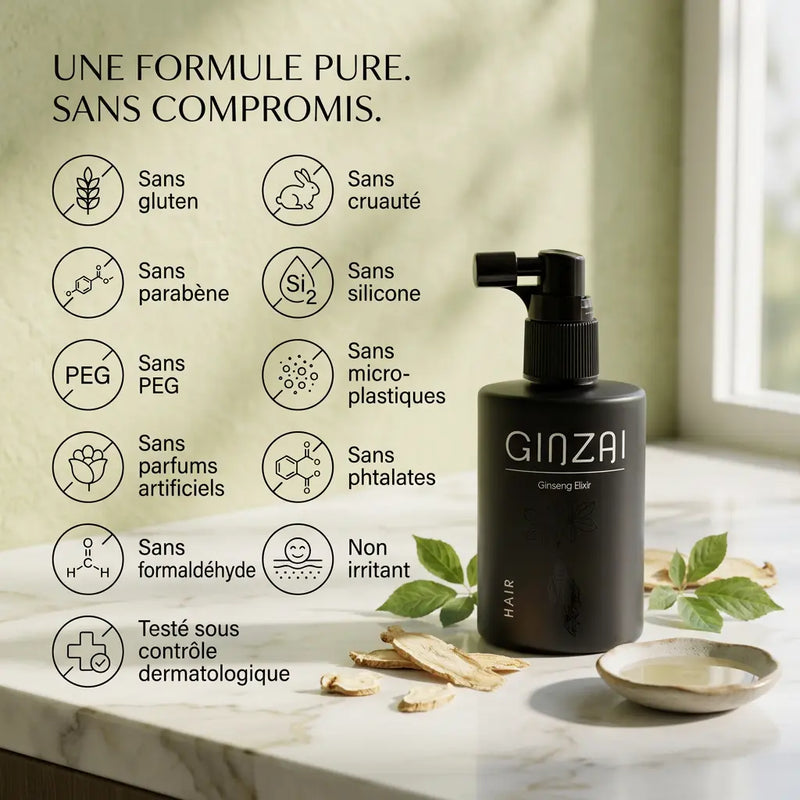 Ginseng Elixir Hair - soin capillaire - Ginzai - Elohé Beauty