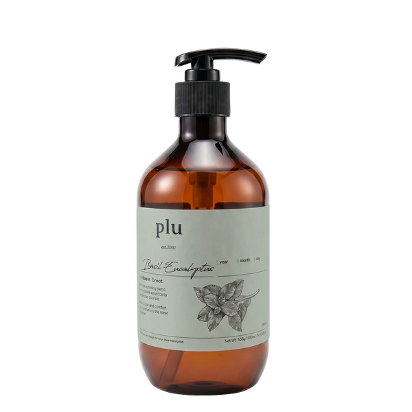 Gel Douche 500 ml - Eucalyptus et Basilic Rafraîchissant - PLU PLU