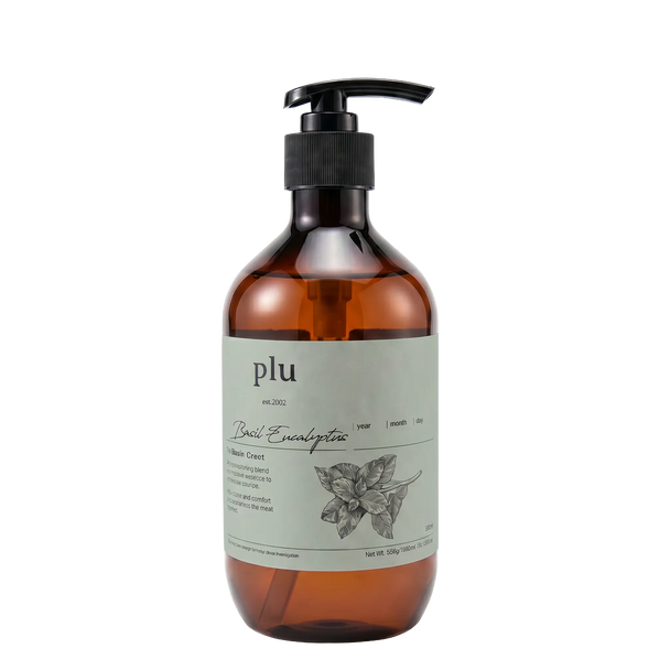 Gel Douche 500 ml - Eucalyptus et Basilic Rafraîchissant - PLU PLU