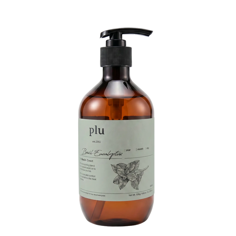Gel Douche 500 ml - Eucalyptus et Basilic Rafraîchissant - PLU PLU