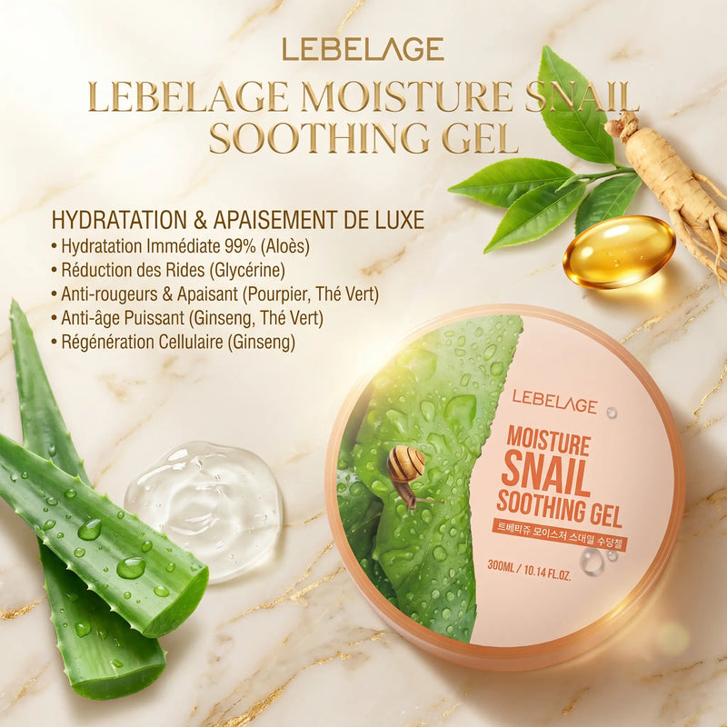 Gel Régénérant anti-âge & cicatrisation 300 ml à la bave d'escargot - Visage & Corps - Elohé Beauty