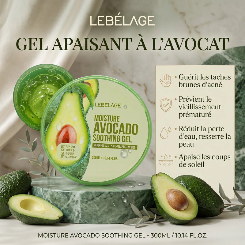Gel Nourrissant & Éclat Naturel à l'extrait d'avocat 300ml - Corps & Visage - Elohé Beauty