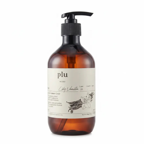 Gel Douche 500 ml - Vanille & Lys Rafraîchissant - PLU PLU