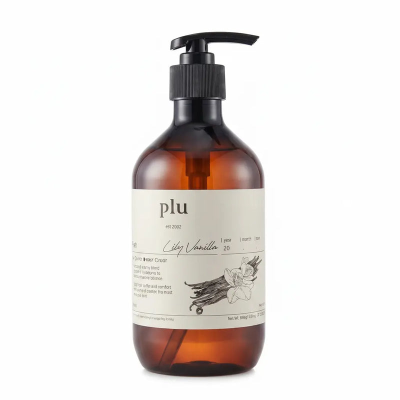 Gel Douche 500 ml - Vanille & Lys Rafraîchissant - PLU PLU