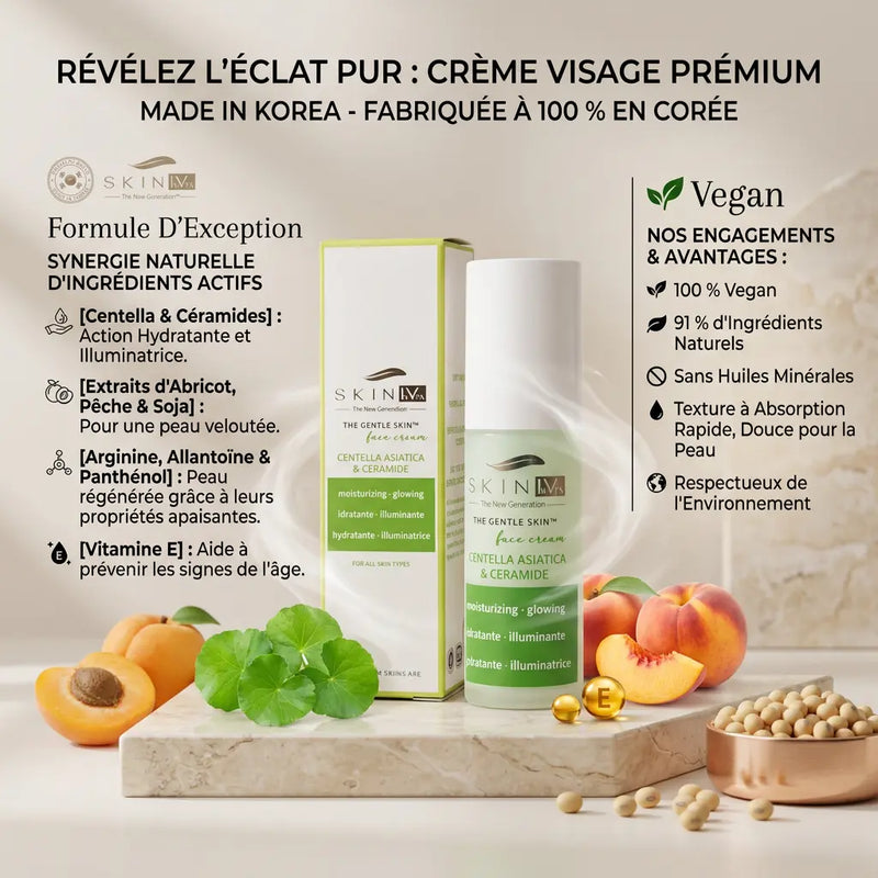 Crème Visage Hydratante et Illuminatrice 30 mL - Vegan – Tous types de peaux - Elohé Beauty
