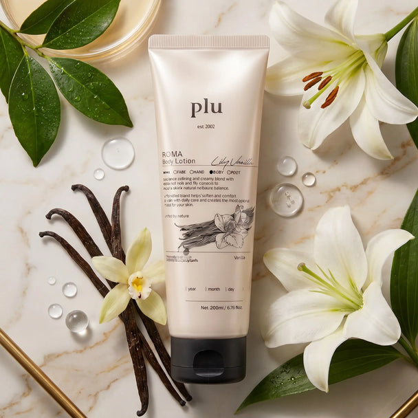 Lotion Corporelle 200 ml - Hydratante - Vanille & Lys - PLU PLU