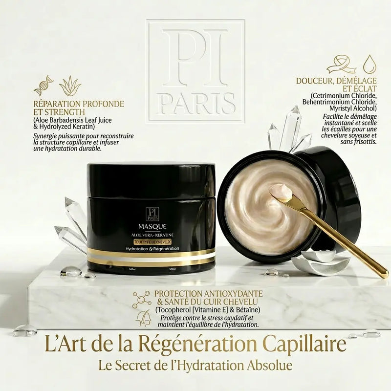 Masque Aloe Vera  – Soin capillaire hydratant intense - Tous types de cheveux Parfuminspireparis