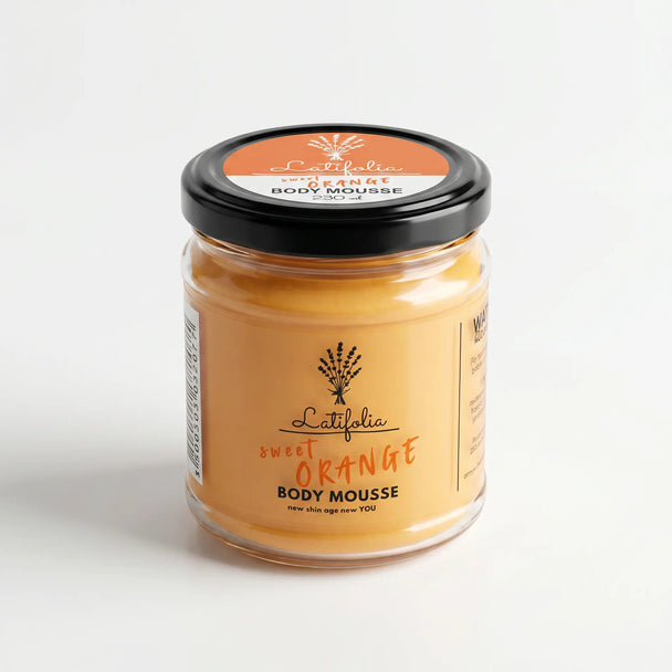 Mousse Corporelle Orange & Noix de Coco Scintillante 230 ml – Soin Hydratant  – Latifolia Latifolia