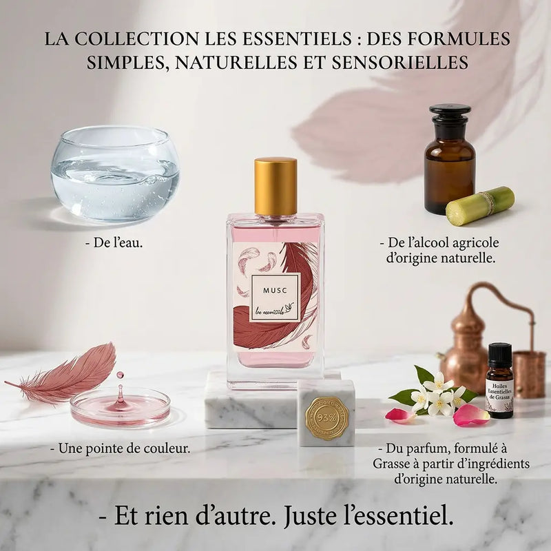 Musc – Eau de Parfum 80 ml - Parfum Mixte - Longue tenue L'Office des Parfums