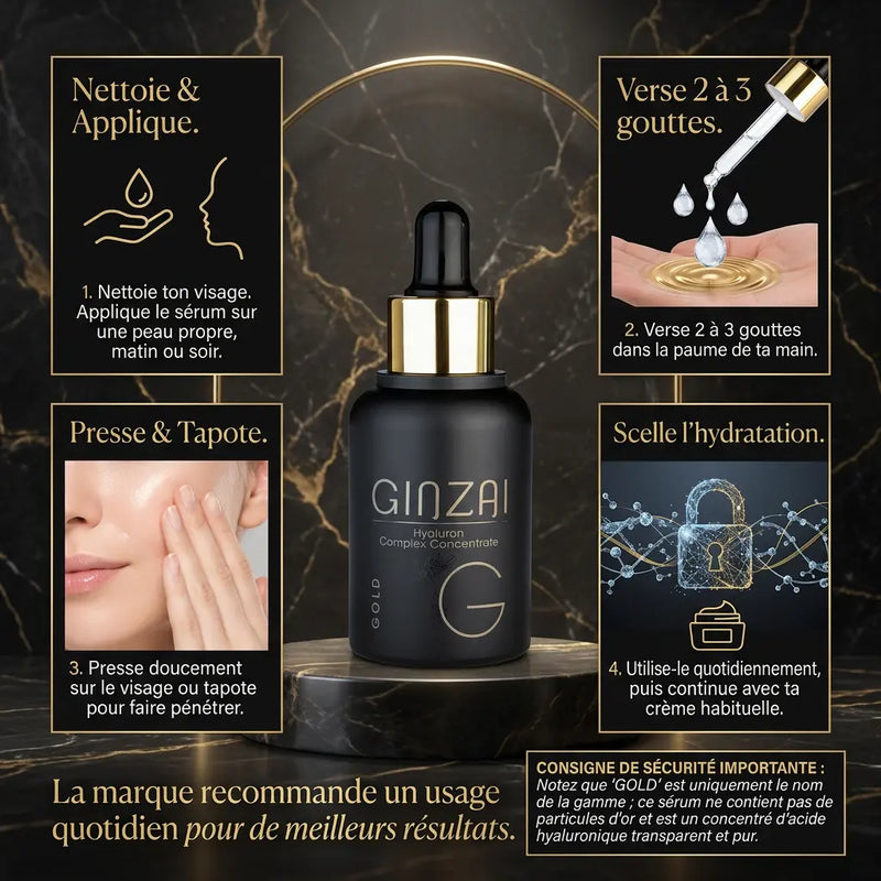 Serum Hyaluronique au Ginseng - Hydratation Intensive - GINZAI Ginzai