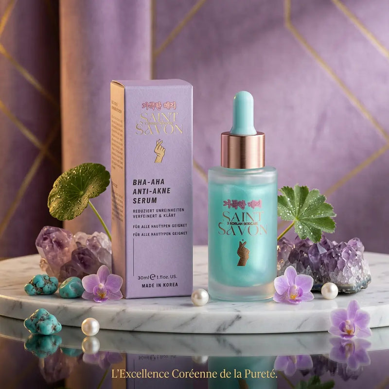 Sérum anti-acnée BHA - AHA 30 ml - Peau nette & lisse - Soin coréen prémium - Elohé Beauty