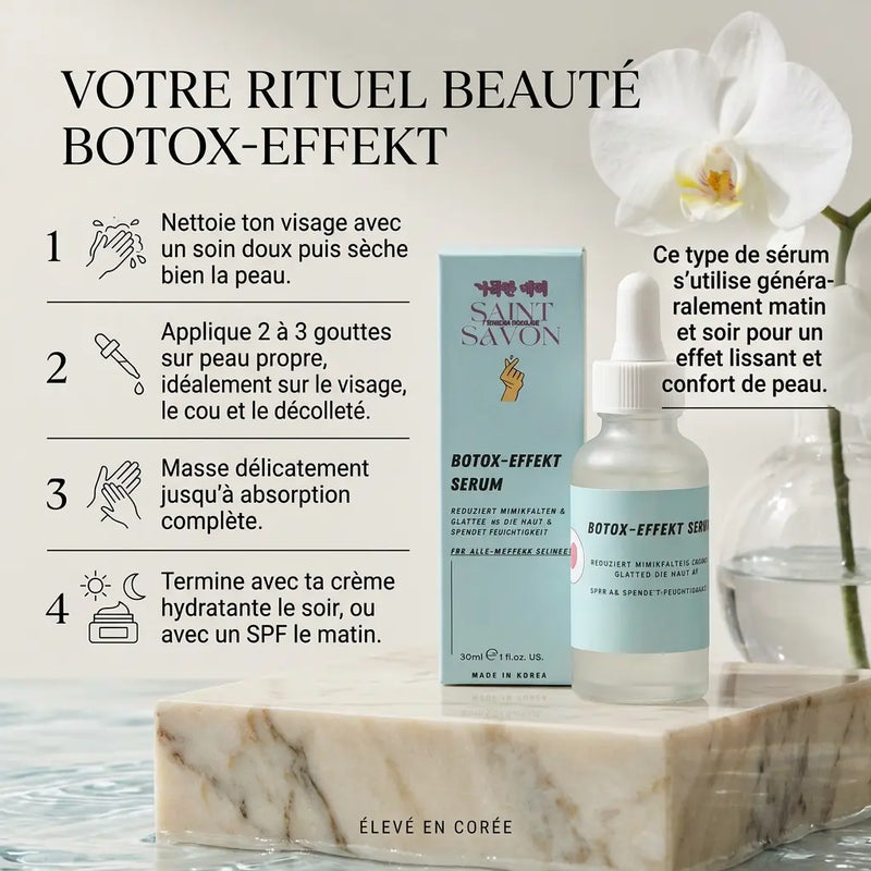 Sérum Effet Botox 30ml - Peau lisse, ferme & repulpée – Soin coréen premium - Elohé Beauty