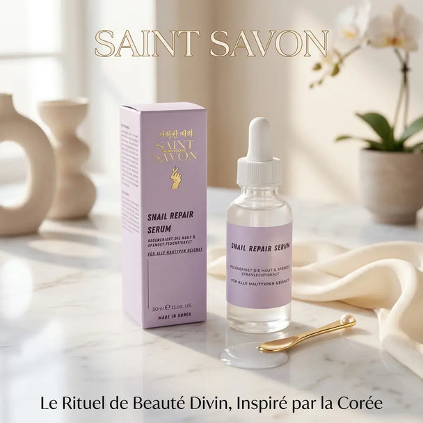 Sérum Réparation à la Bave d’Escargot 30ml - Peau régénérée & plus fraîche – Soin coréen premium - Elohé Beauty