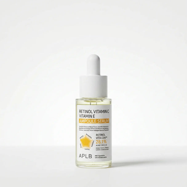 Sérum vitamine C & E au Rétinol 40 ml – Éclat Instantané, Rides Réduites & Teint Unifié - APLB APLB